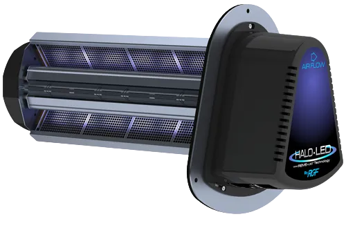 HALO-LED whole-home in-duct air purifier — professionally installed by TVAC in Benson, Arizona